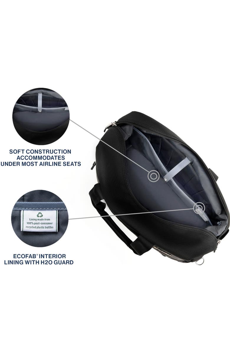 TRAVELPRO Platinum Elite Carry on Soft Travel Underseat Tote Bag, Alternate, color, Black