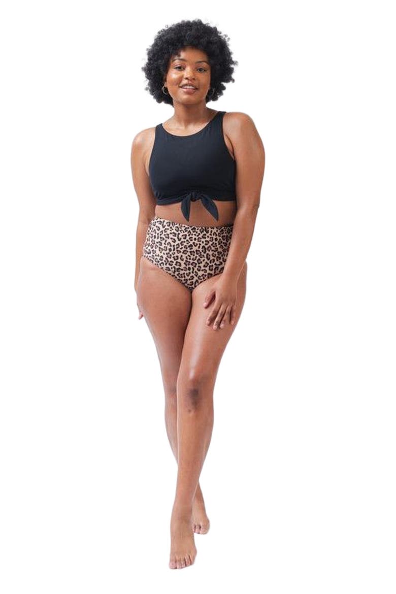 Knotted Crop Top, Main, color, Black