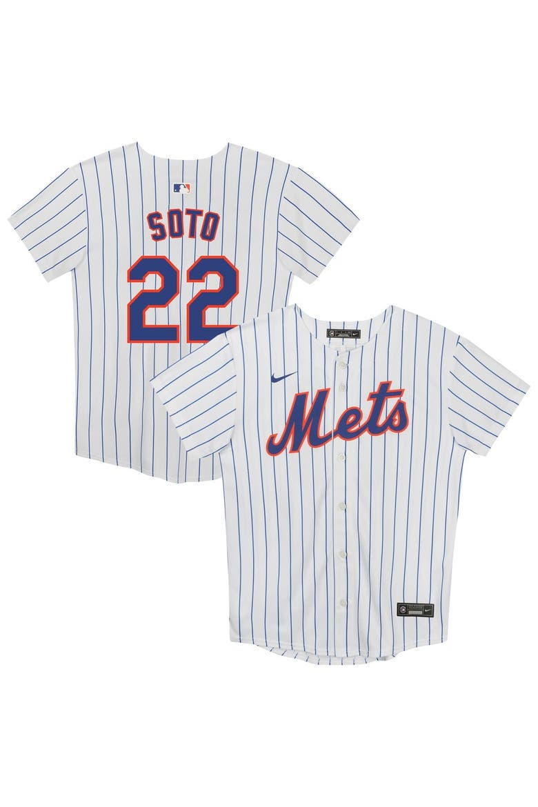 Preschool Nike Juan Soto White New York Mets Home Game Jersey, Main, color, White