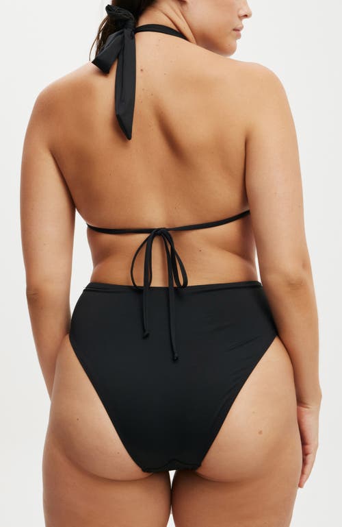 COTTON ON BODY HIGH APEX SLIDER TRIANGLE BIKINI TOP 