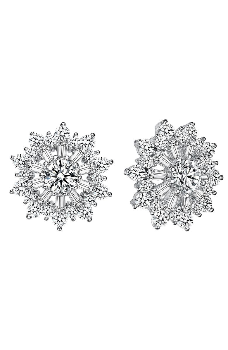 Genevive Cubic Zirconia Stud Earrings, Main, color, 
