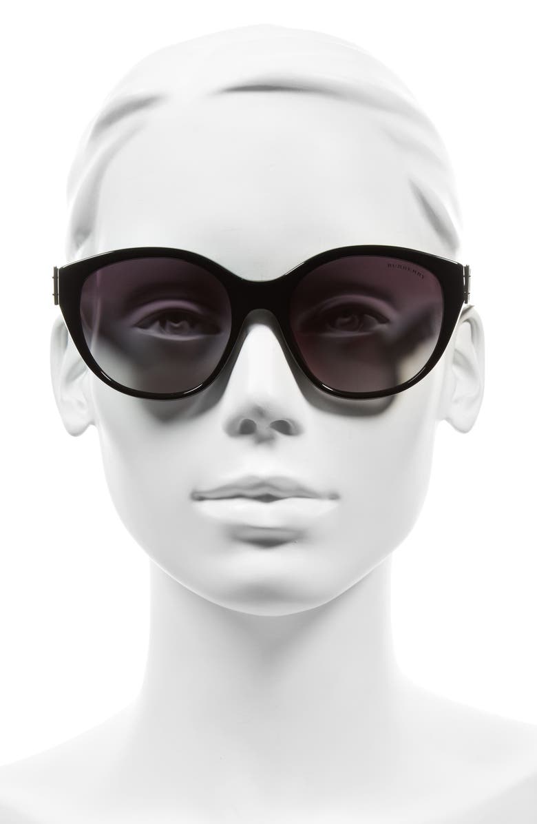 Burberry 55mm Gradient Cat Eye Sunglasses, Alternate, color,