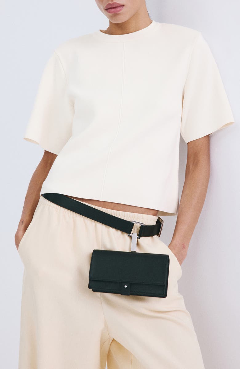 MANGO Short Sleeve Knit Sweater, Main, color, Off White