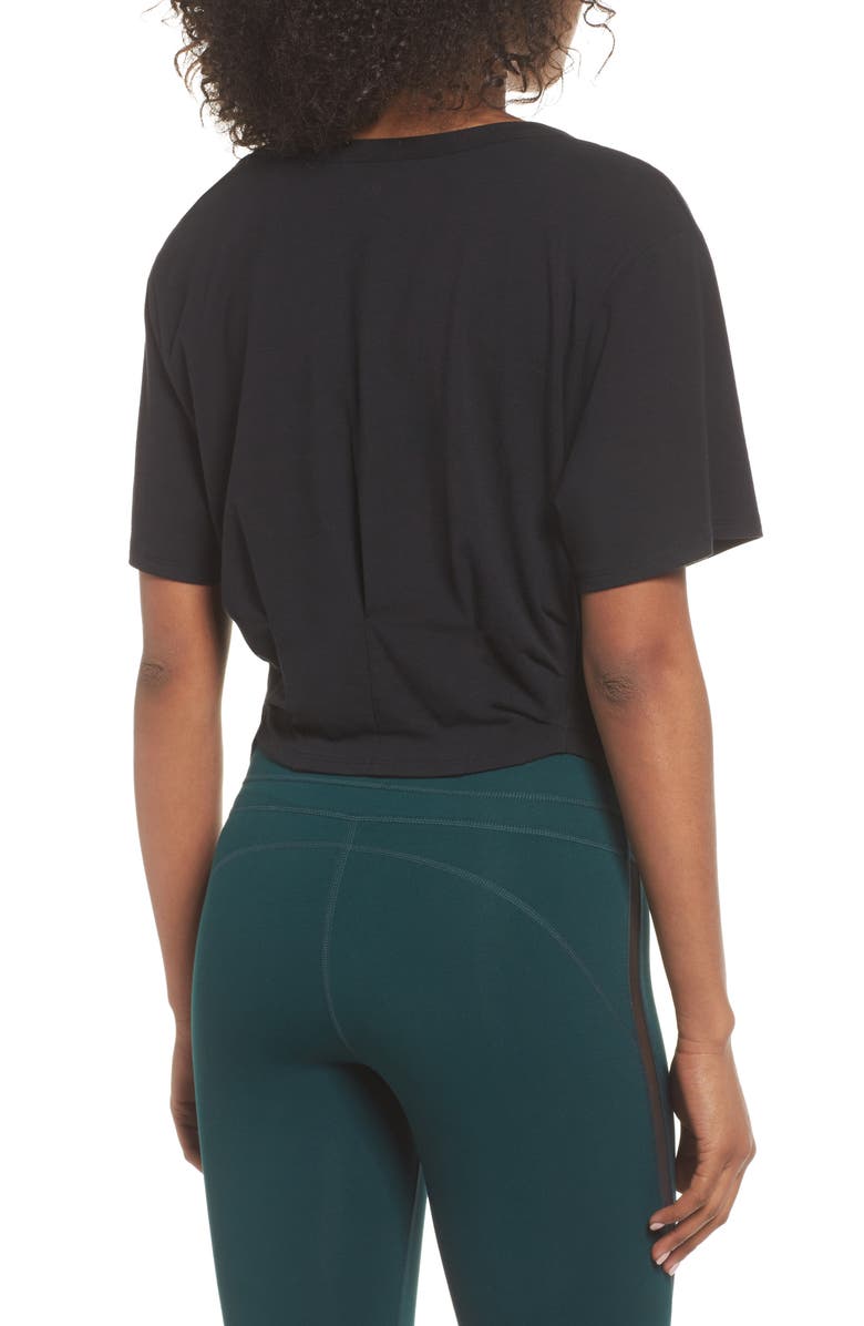 Zella Knotty Crop Tee, Alternate, color, 