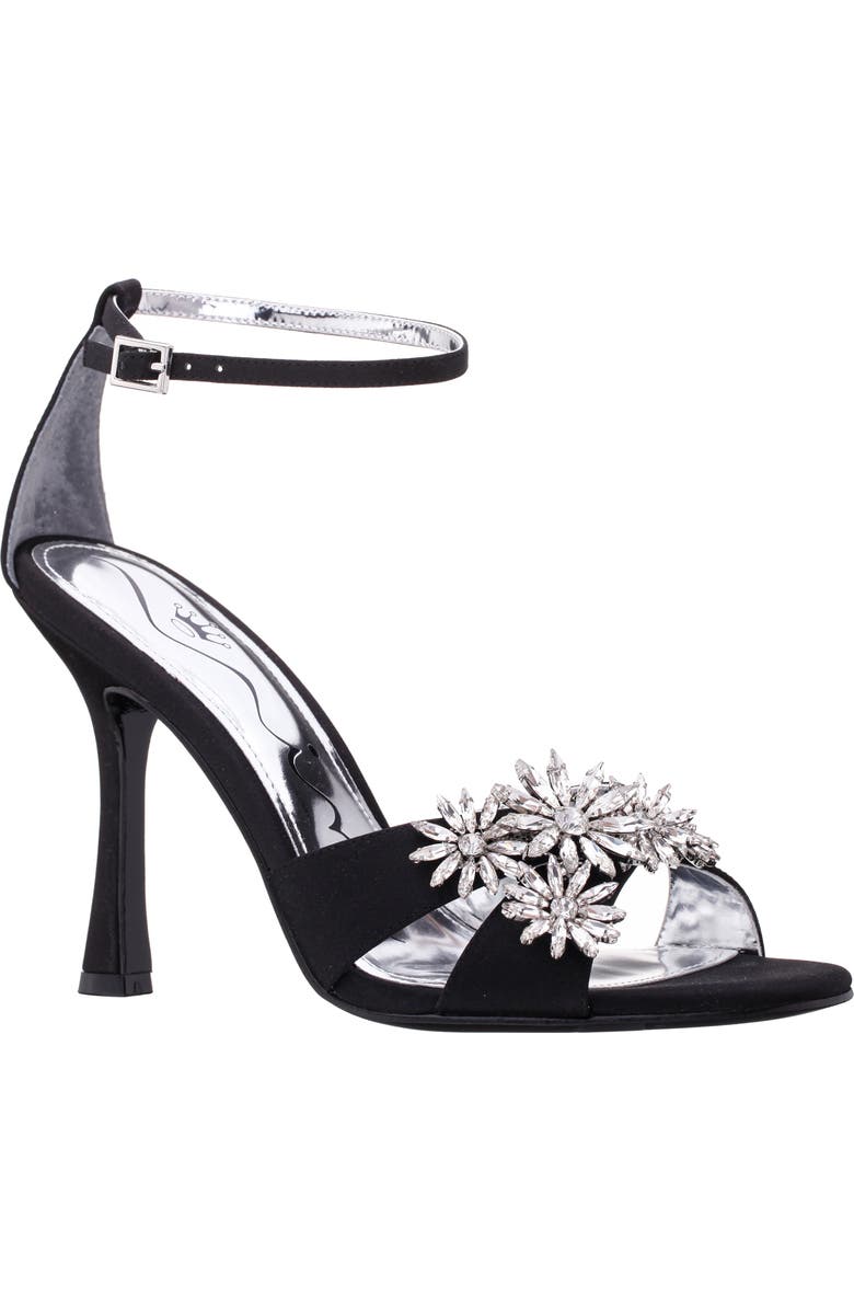 Nina Dawn Ankle Strap Sandal, Main, color, Black