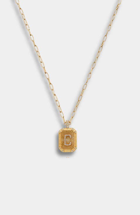 Heirloom Initial Pendant Necklace