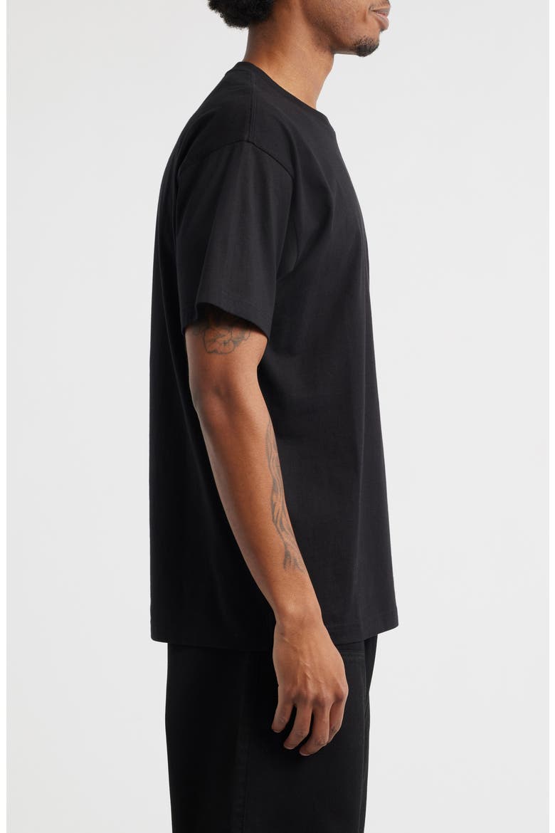 Clover Organic Cotton Graphic T-Shirt, Alternate, color, BLACK