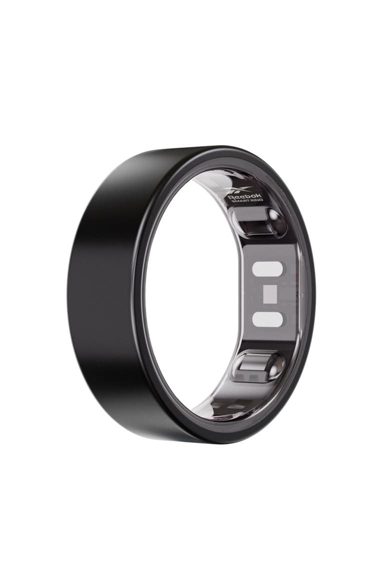 Smart Ring- Unisex-Matte Black, Fitness Ring-Wearable Technology-Fitness and Sleep Tracker-Monitors Wellbeing and Recovery, Main, color, Matte Black
