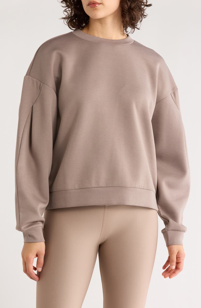 LAYER 8 Scuba Sweatshirt, Main, color, Driftwood