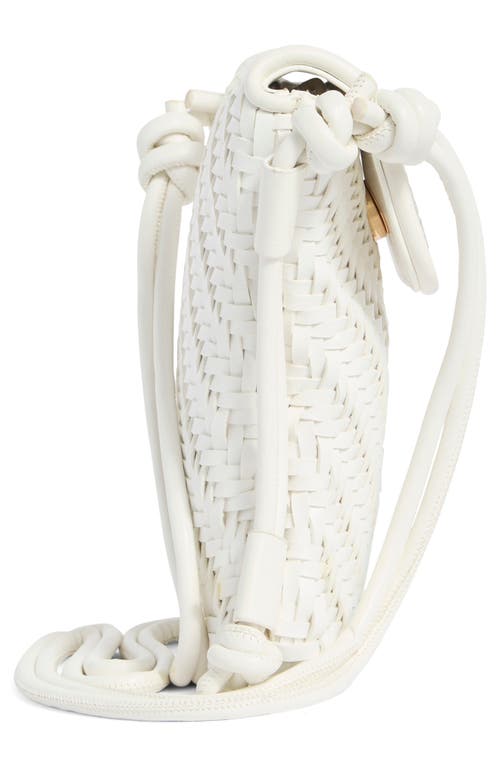 Dolce Vita Woven Crossbody Bag In White
