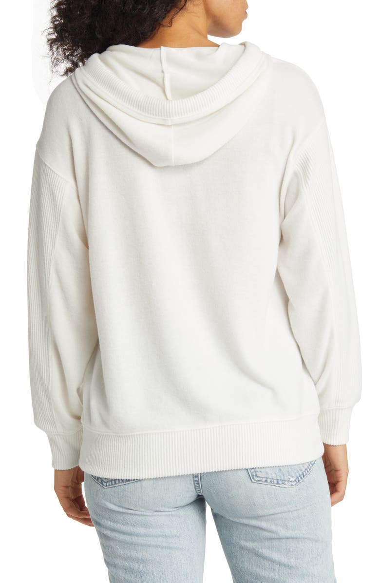 Wit & Wisdom Funnel Neck Hoodie, Alternate, color, 