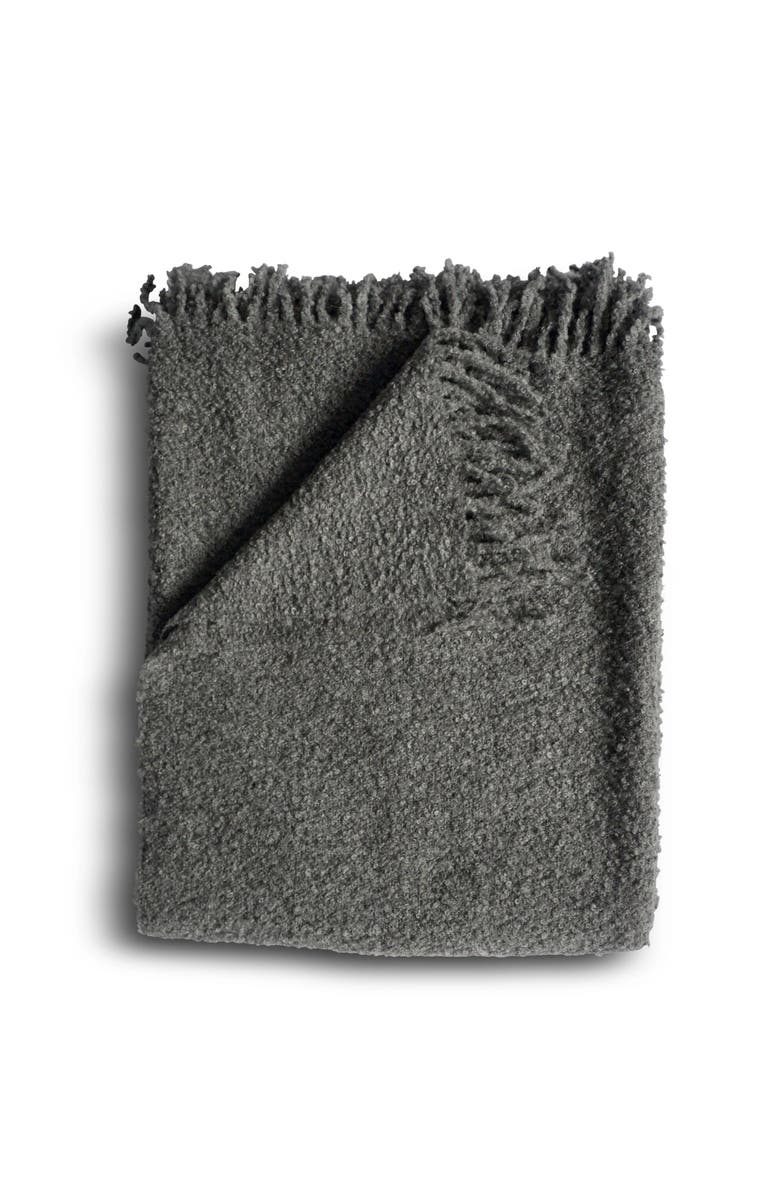 Evangeline Alpaca Bouclé Throws, Main, color, Bouclé Graphite