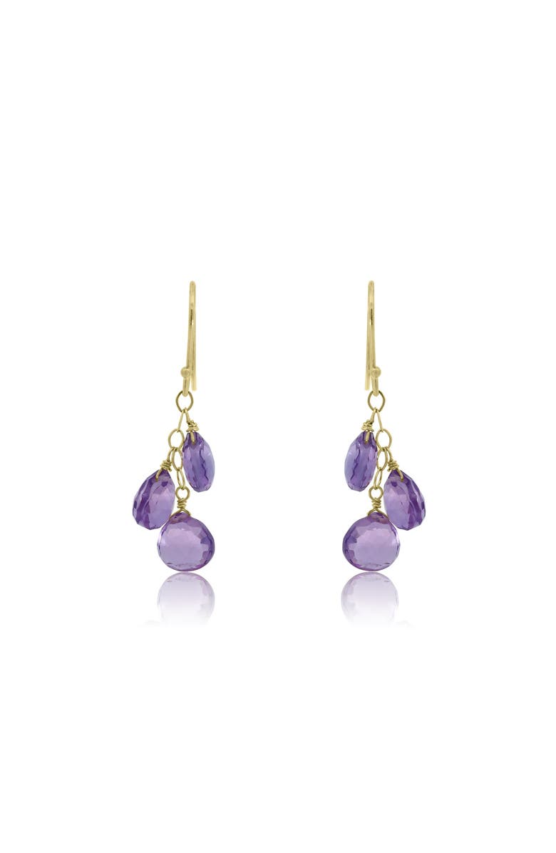 The Lovery Fine Jewelry Amethyst Bead Dangle Earrings, Alternate, color, Amethyst