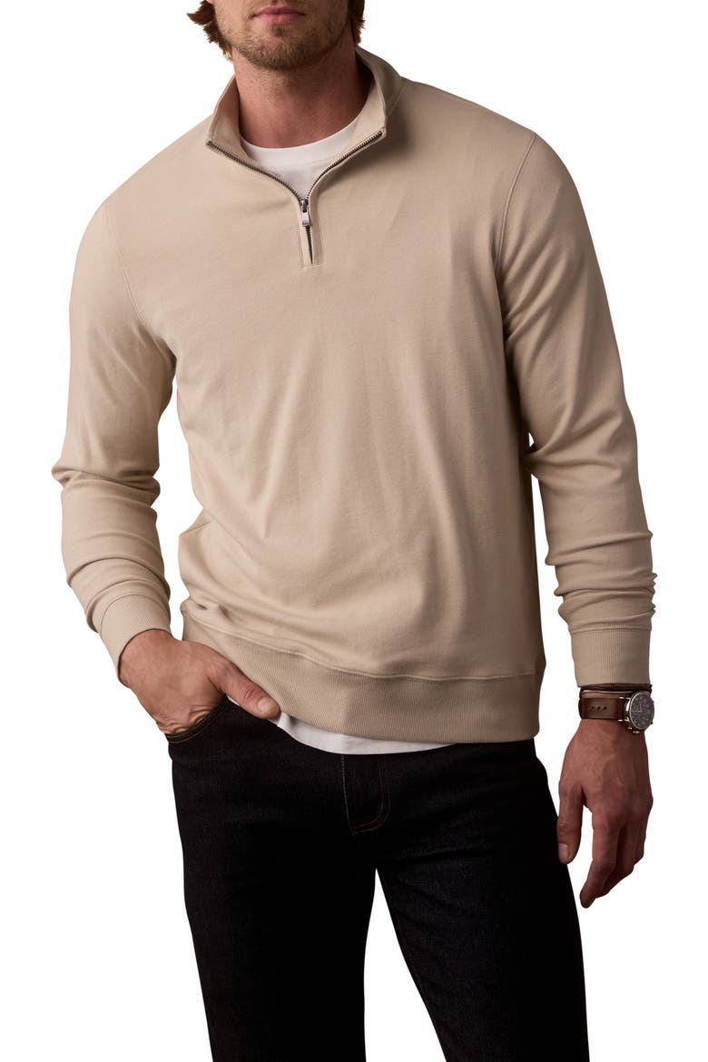 Puremeso Weekend Quarter Zip Top, Main, color, PUMICE
