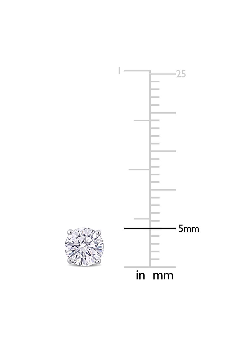 1 CTW Lab-Grown Diamond Stud Earrings 14k, Alternate, color, White Gold