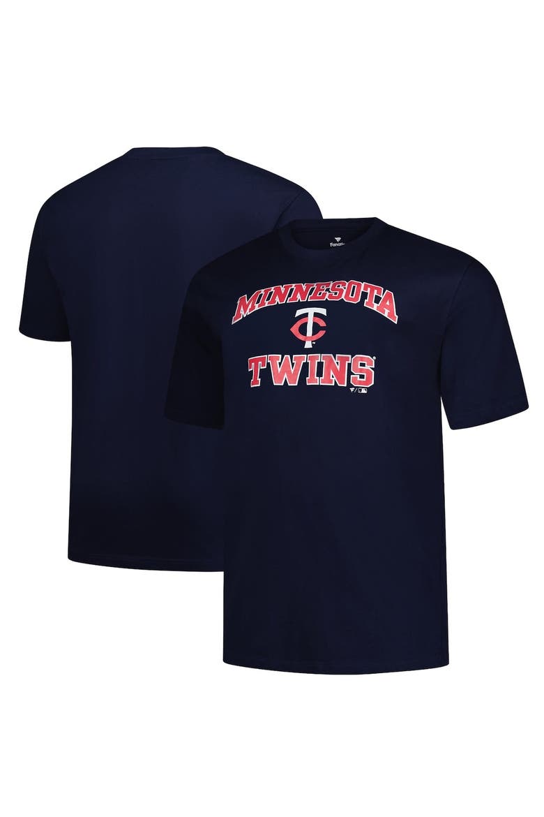 Men's Profile  Navy Minnesota Twins Big & Tall Heart & Soul T-Shirt, Main, color, Navy