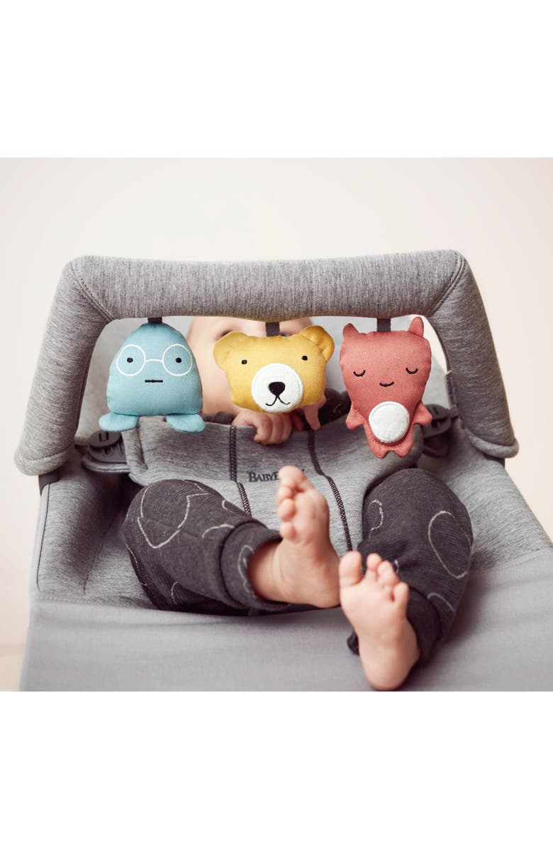 BabyBjörn Baby Bouncer Soft Friends Toy Bar, Alternate, color, Light Grey