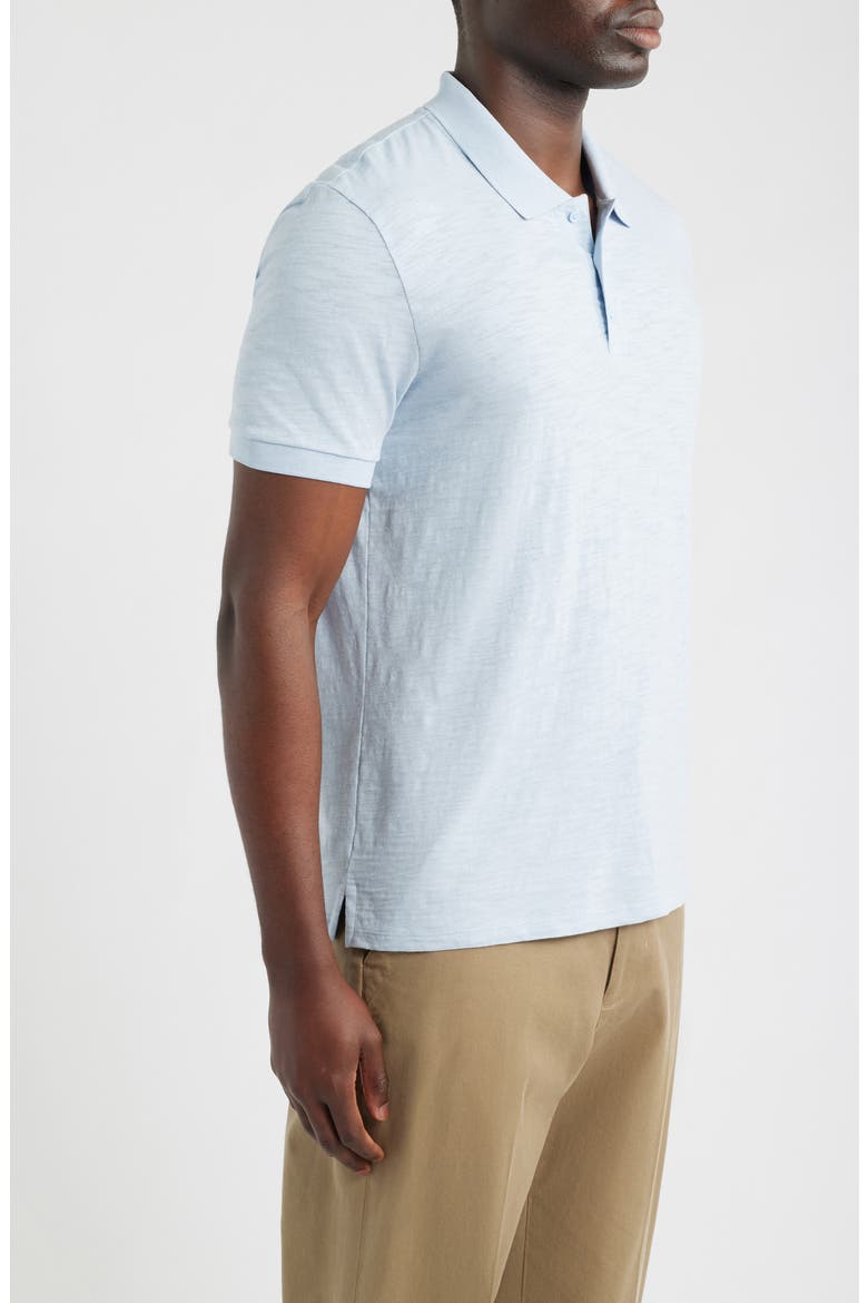 Cotton Slub Jersey Polo, Alternate, color, PLAYA BLUE