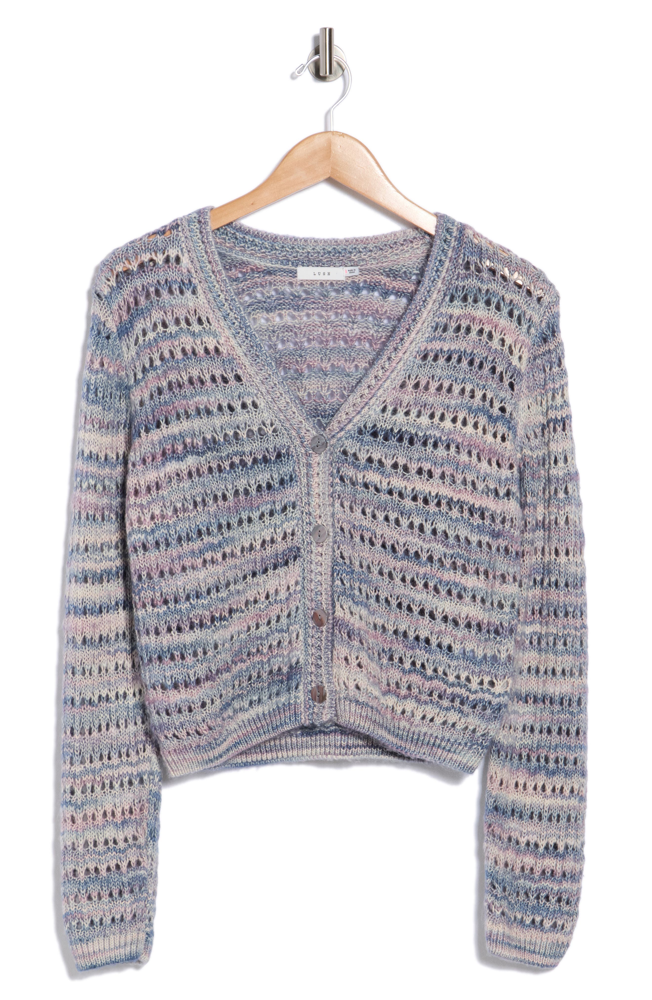 Lush Open Knit Cardigan