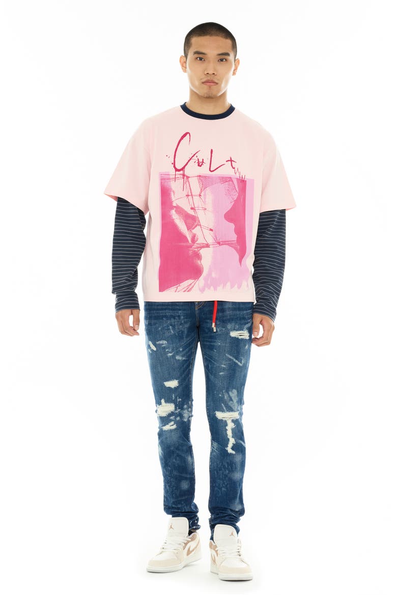 Punk 601 Ripped Super Skinny Jeans, Alternate, color, STATIC