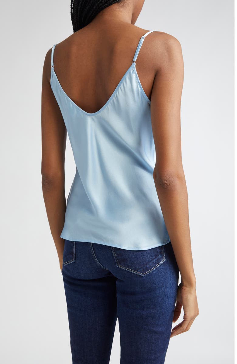 L'AGENCE Lexi Silk Camisole, Alternate, color, Sky Blue