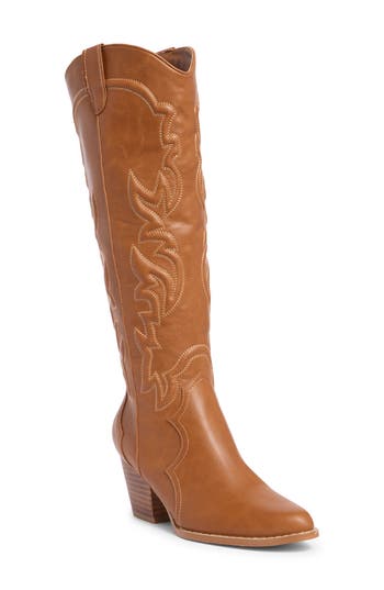 Billini Udel Cowboy Boot In Brown