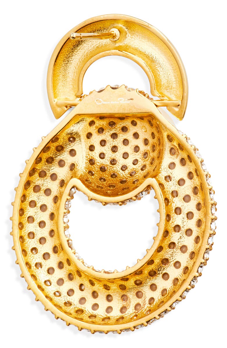 Oscar de la Renta Crystal Pavé Drop Earrings, Alternate, color, Crystal
