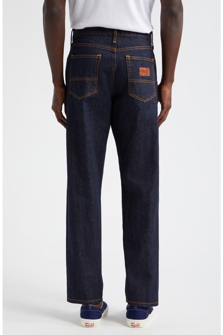 Selvedge Straight Leg Jeans, Alternate, color, INDIGO