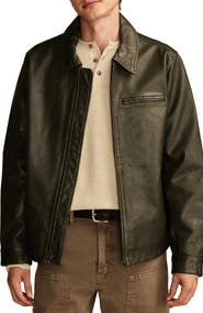 Lucky Brand Leather Touring Jacket