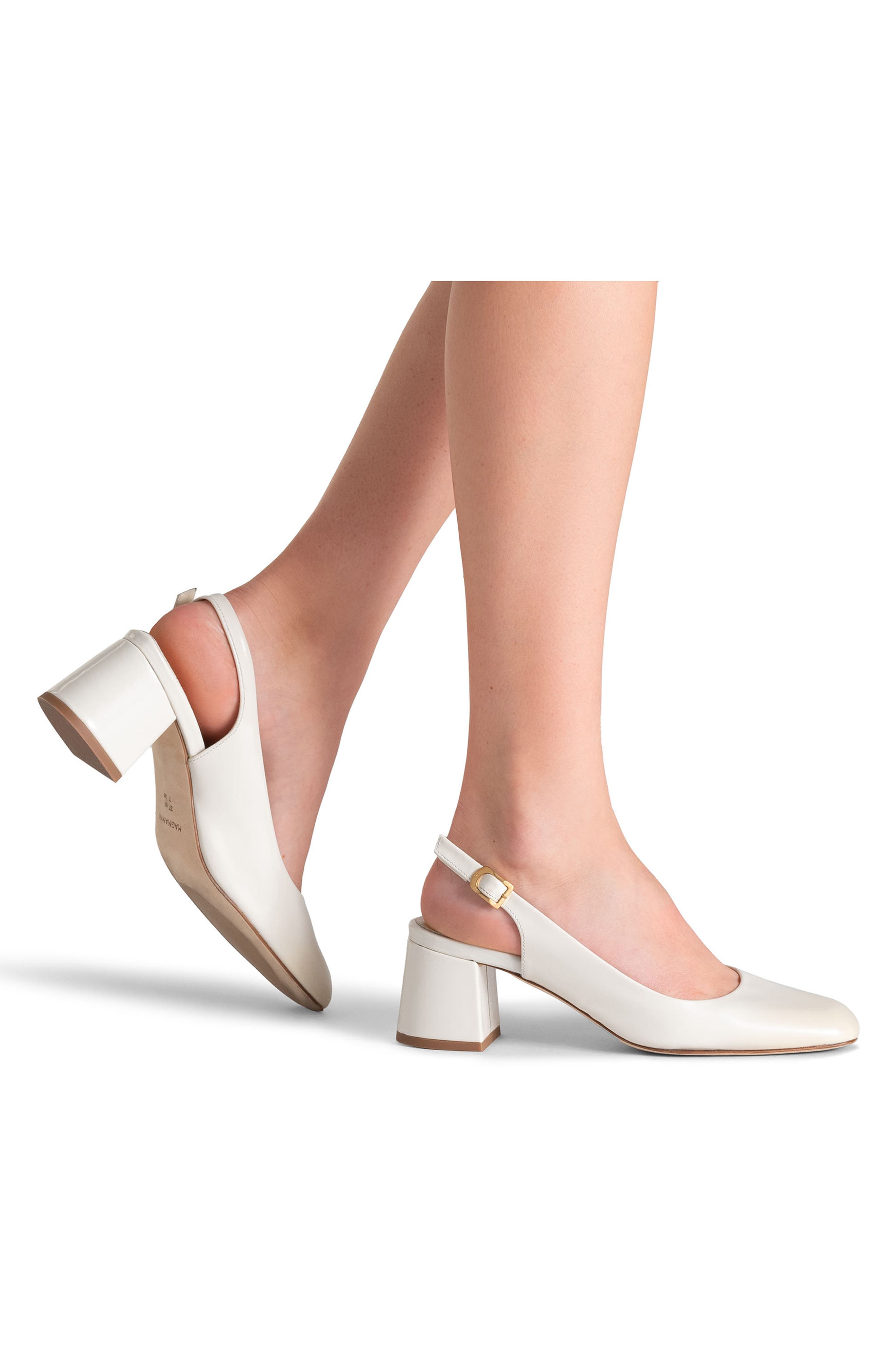 Magnanni Stasia Slingback Pump, Alternate, color, Cream