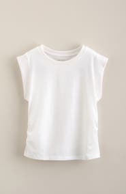 Zella Girl Kids' Side Shirred Cap Sleeve T-shirt