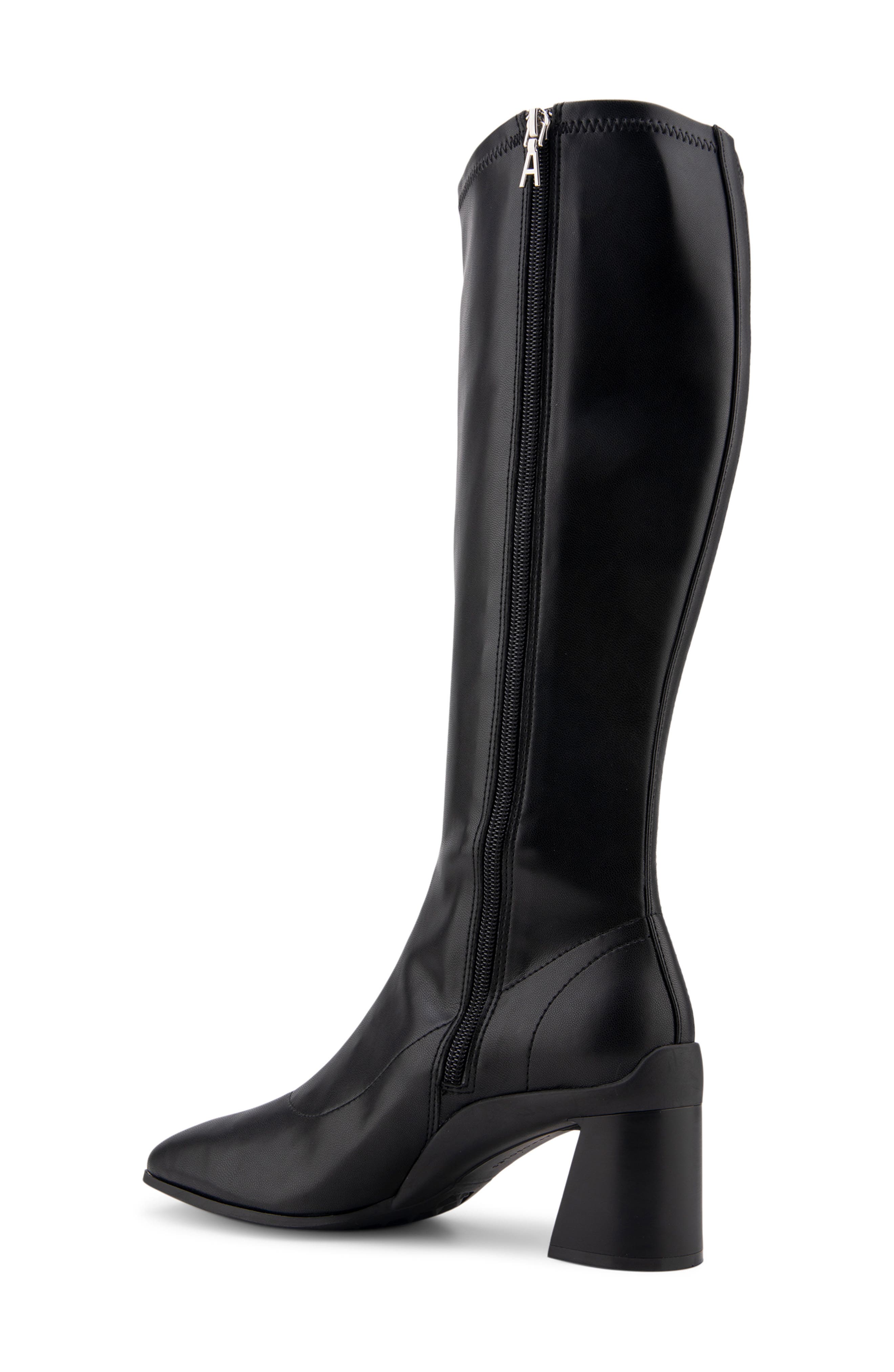Aerosoles Centola Knee High Boot, Alternate, color, Black Stretch Pu