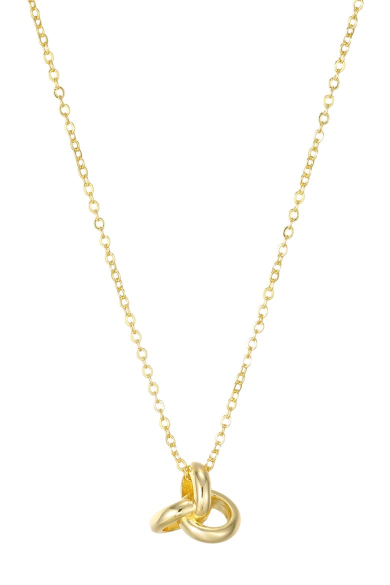Oversize Knot Pendant Necklace, Main, color, GOLD