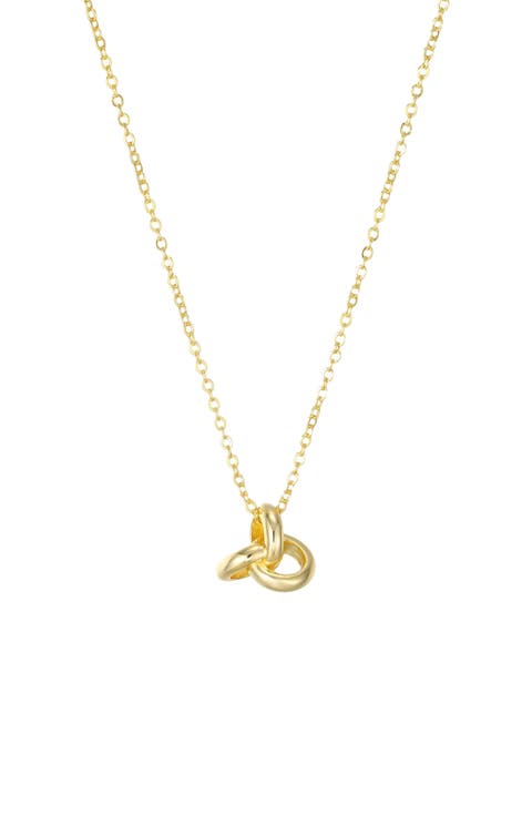 Oversize Knot Pendant Necklace
