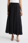 NIKKI LUND Alba Pull-On Midi A-LIne Skirt