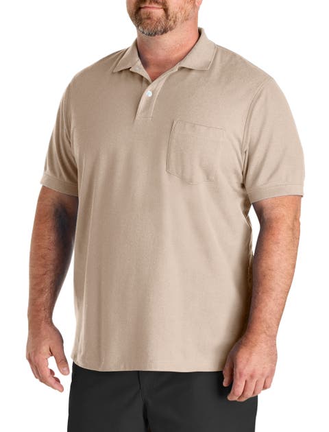 Big & Tall Pocket Piqué Polo Shirt