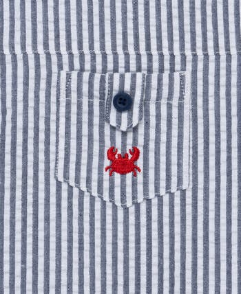 Crab Sleeveless Romper & Bucket Hat Set