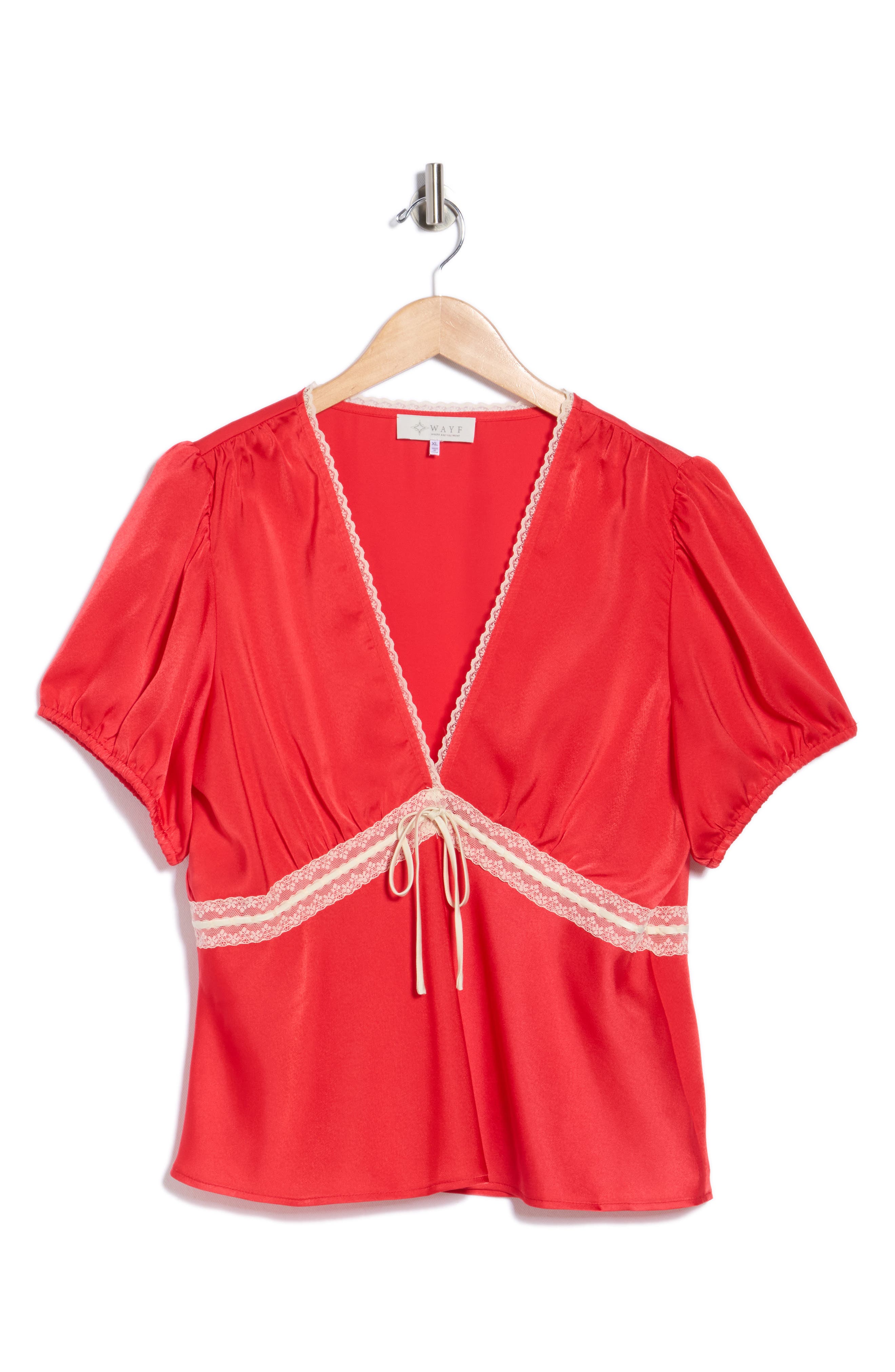 Puff Sleeve Peplum Top - image 5