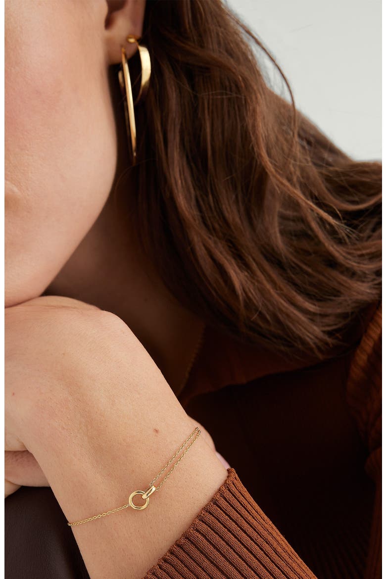 Linked Bracelet, Alternate, color, Yellow Gold