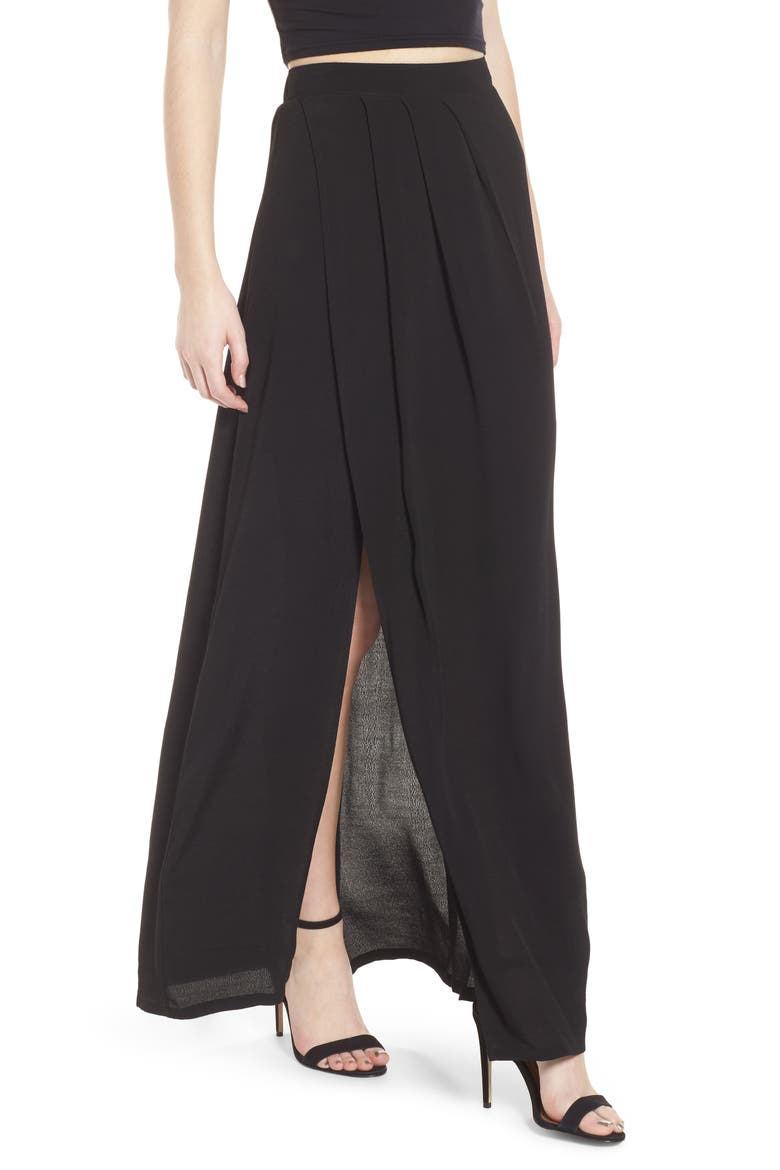 Maxi Skirt, Main, color, BLACK