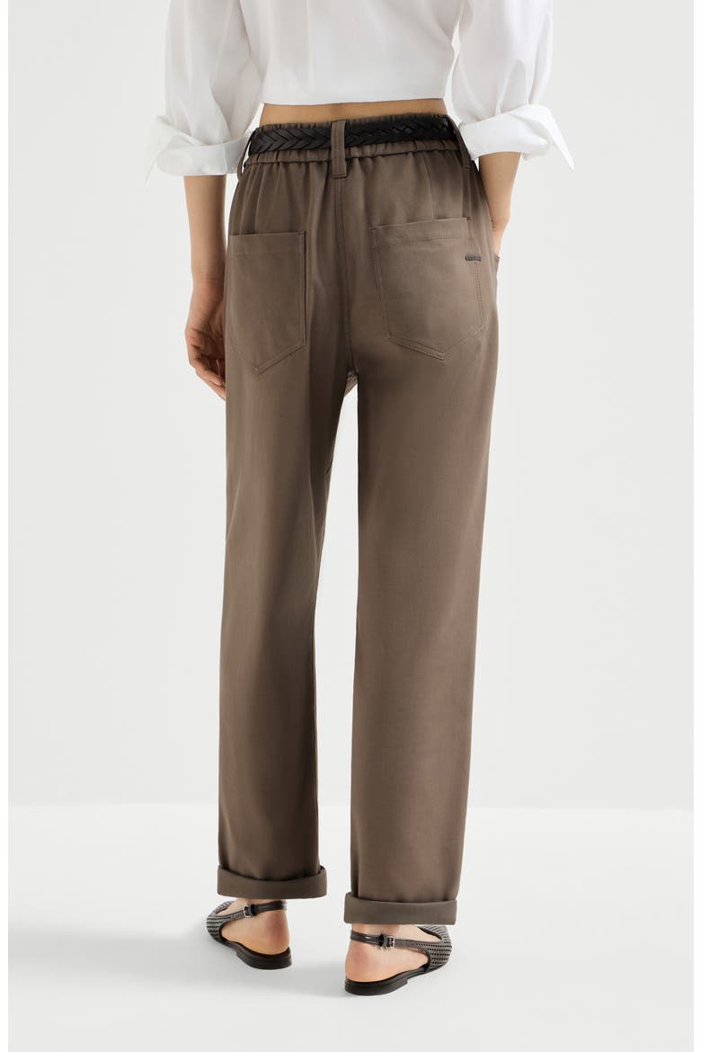 Baggy Pull-On trousers, Alternate, color, Brown