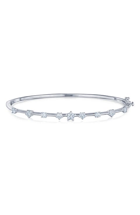 Star Set Diamond Bangle Bracelet