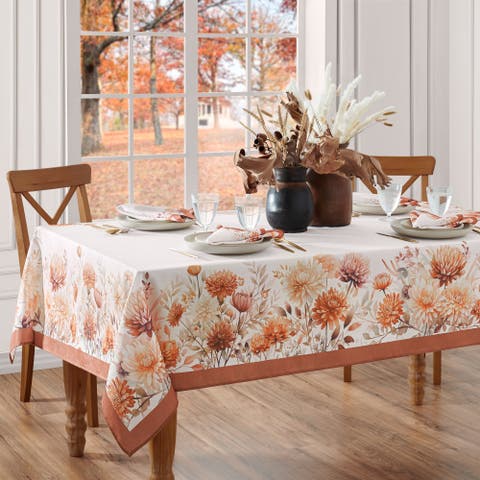 Autumn Blooms Rectangle Tablecloth