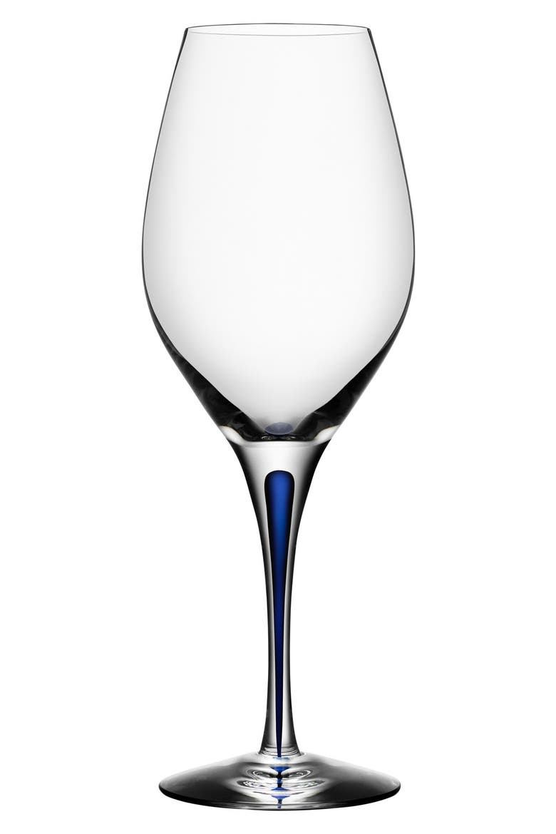Intermezzo Wine Glass, Main, color, CLEAR/ BLUE