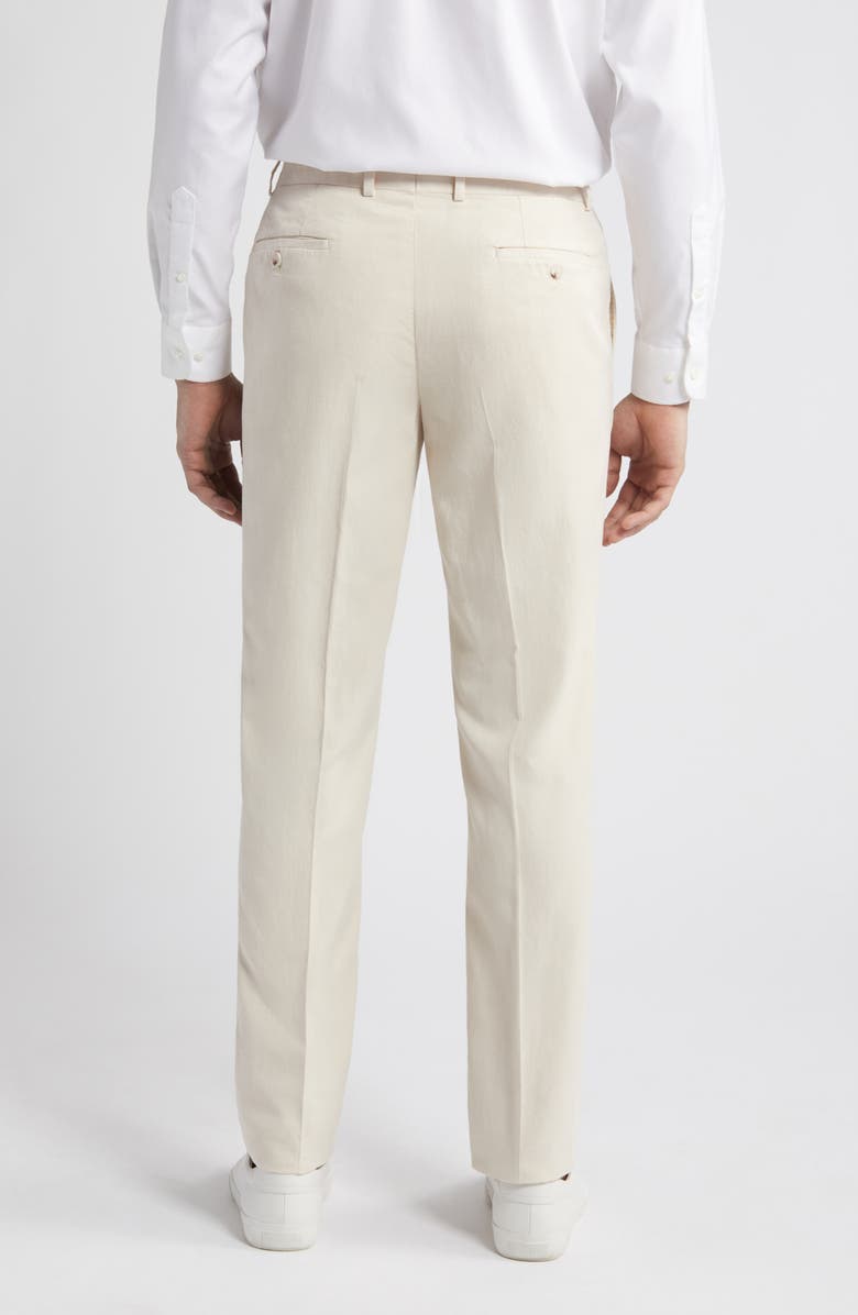 Nordstrom Trim Fit Flat Front Lyocell Blend Chinos, Alternate, color,