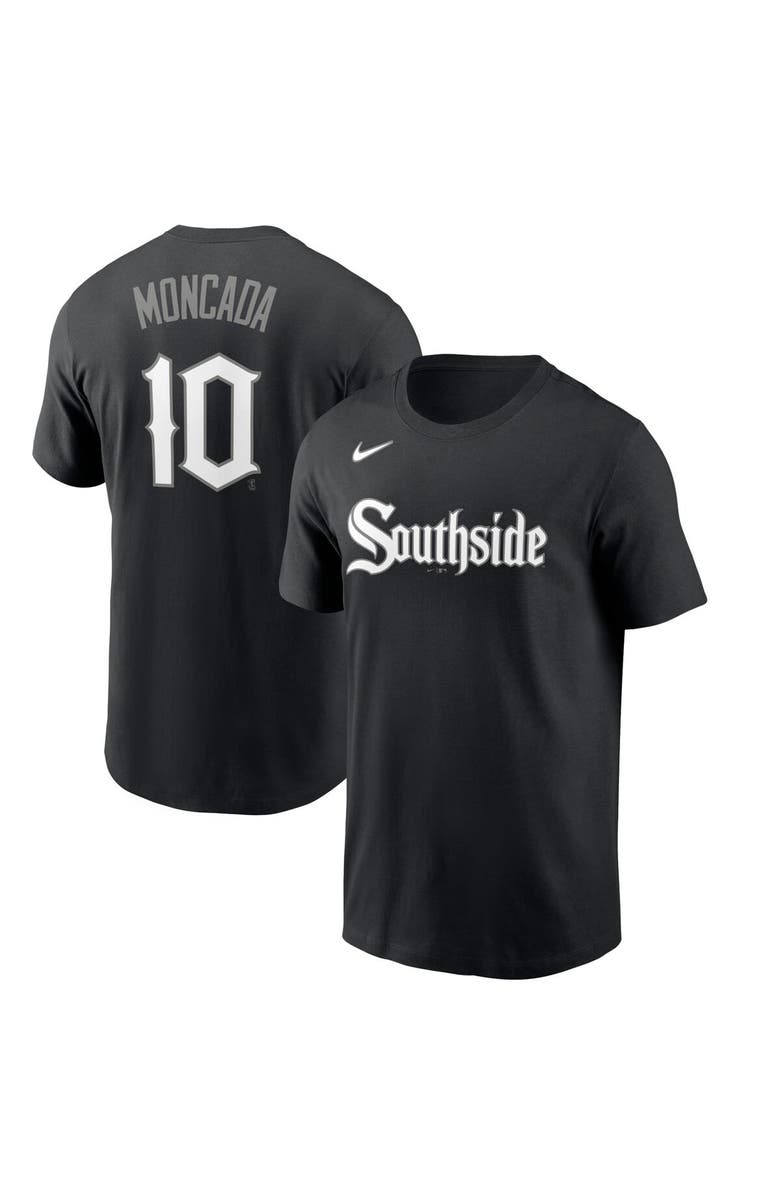 Nike Men's Nike Yoan Moncada Black Chicago White Sox City Connect Name & Number T-Shirt, Main, color, 