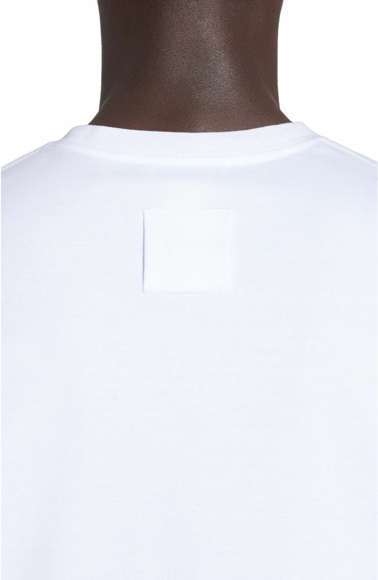 Lanvin Embroidered T-Shirt, Alternate, color, Optic White