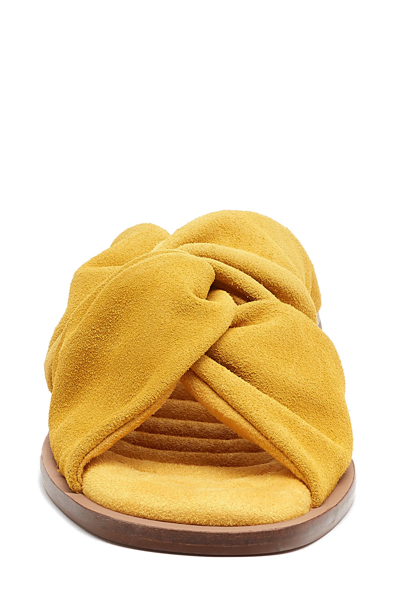 Twist Slide Sandal, Alternate, color, MELLOW