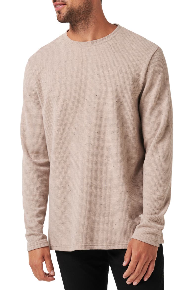 Cloud Waffle Crewneck Tee, Main, color, OXFORD TAN