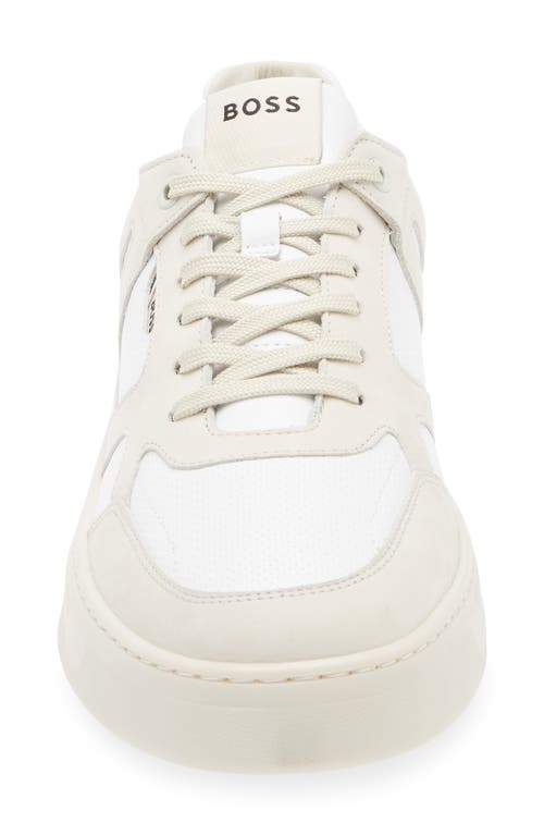 Hugo Boss Boss Baltimore Sneaker In Open Beige